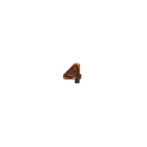 Bronze Numeral "4"