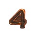 Bronze Numeral "4"